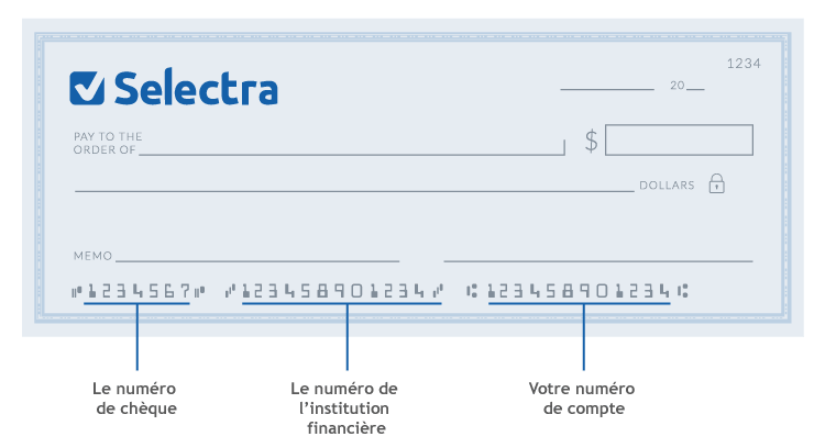 illustration des numéros de chèque en bas des formules